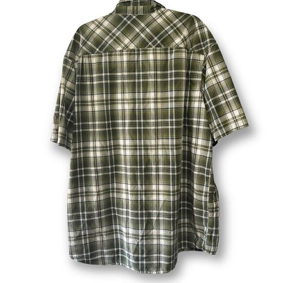 Redhead Green, Blue‎ and White Plaid Short Sleeve Shirt,2XL - Picture 2 of 9
